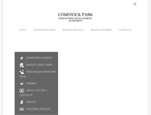 Tablet Screenshot of comstockparkdda.org